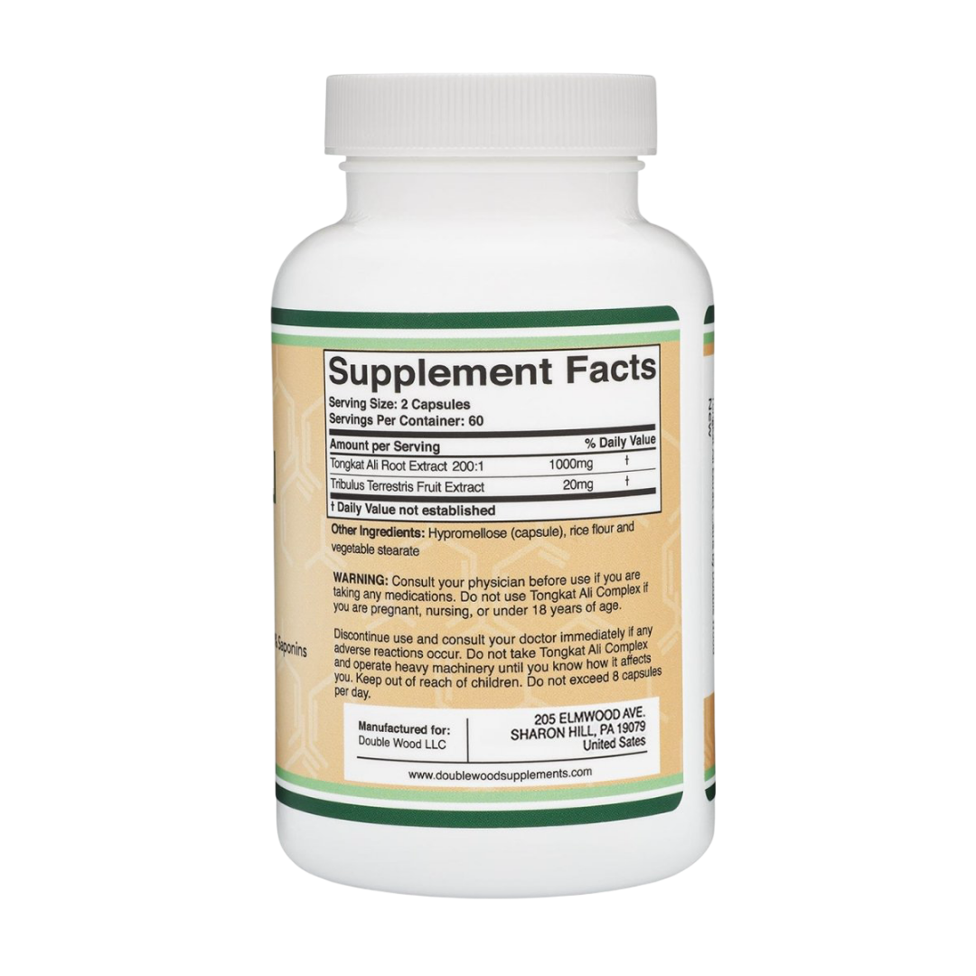 Double Bois - Tongkat Ali - 120 gélules de 500 mg