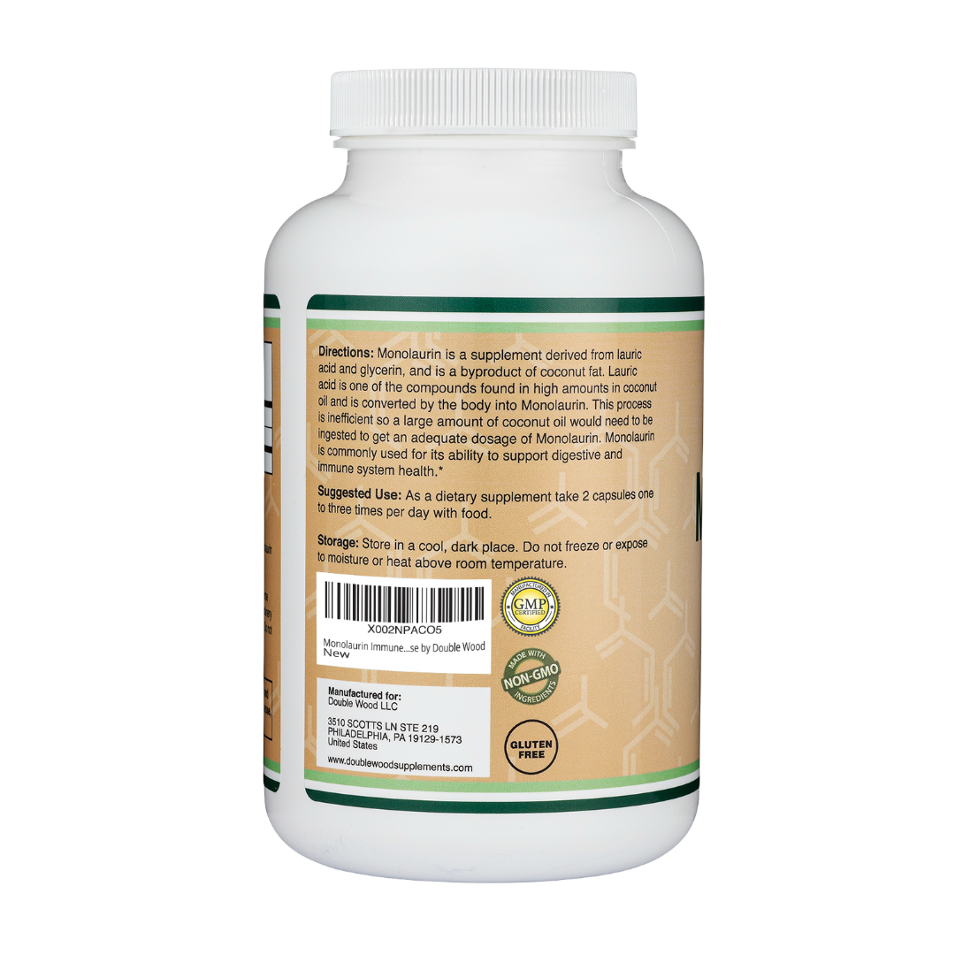 Double Wood - Monolaurine - Gélules 210 x 500 mg