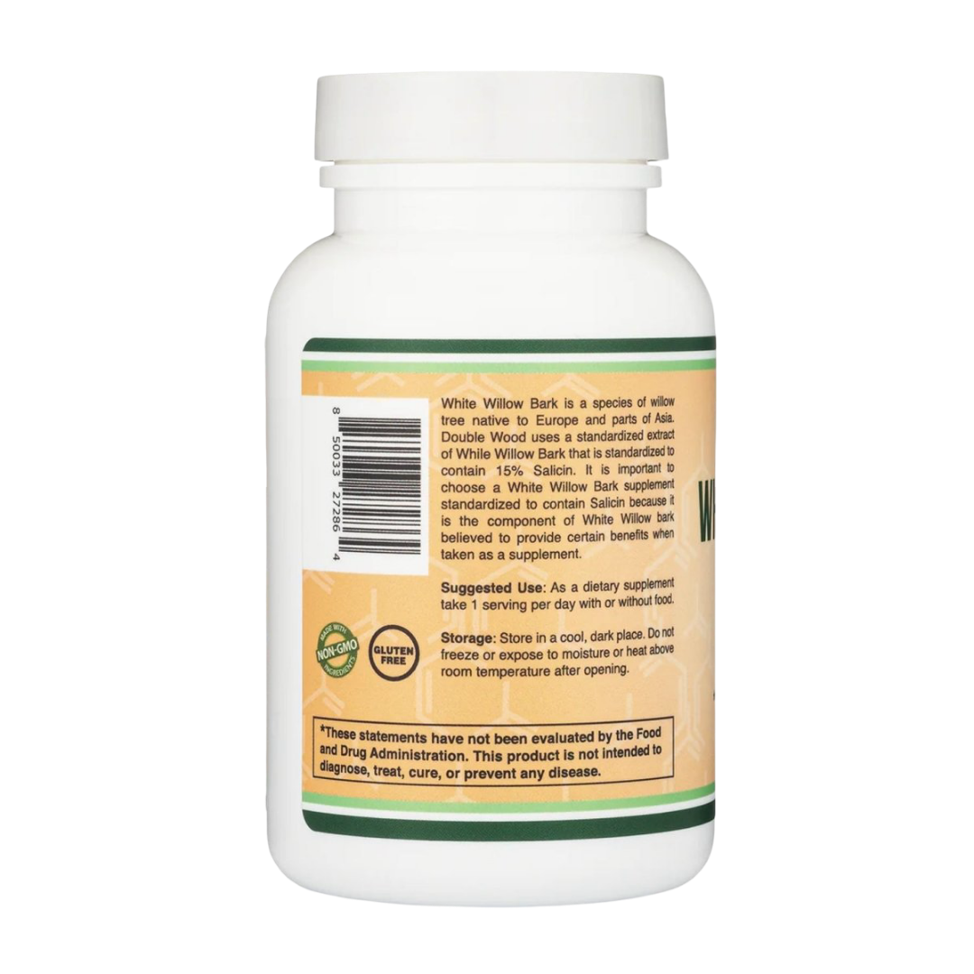 Double Wood - Écorce de Saule Blanc - 120 gélules de 400 mg