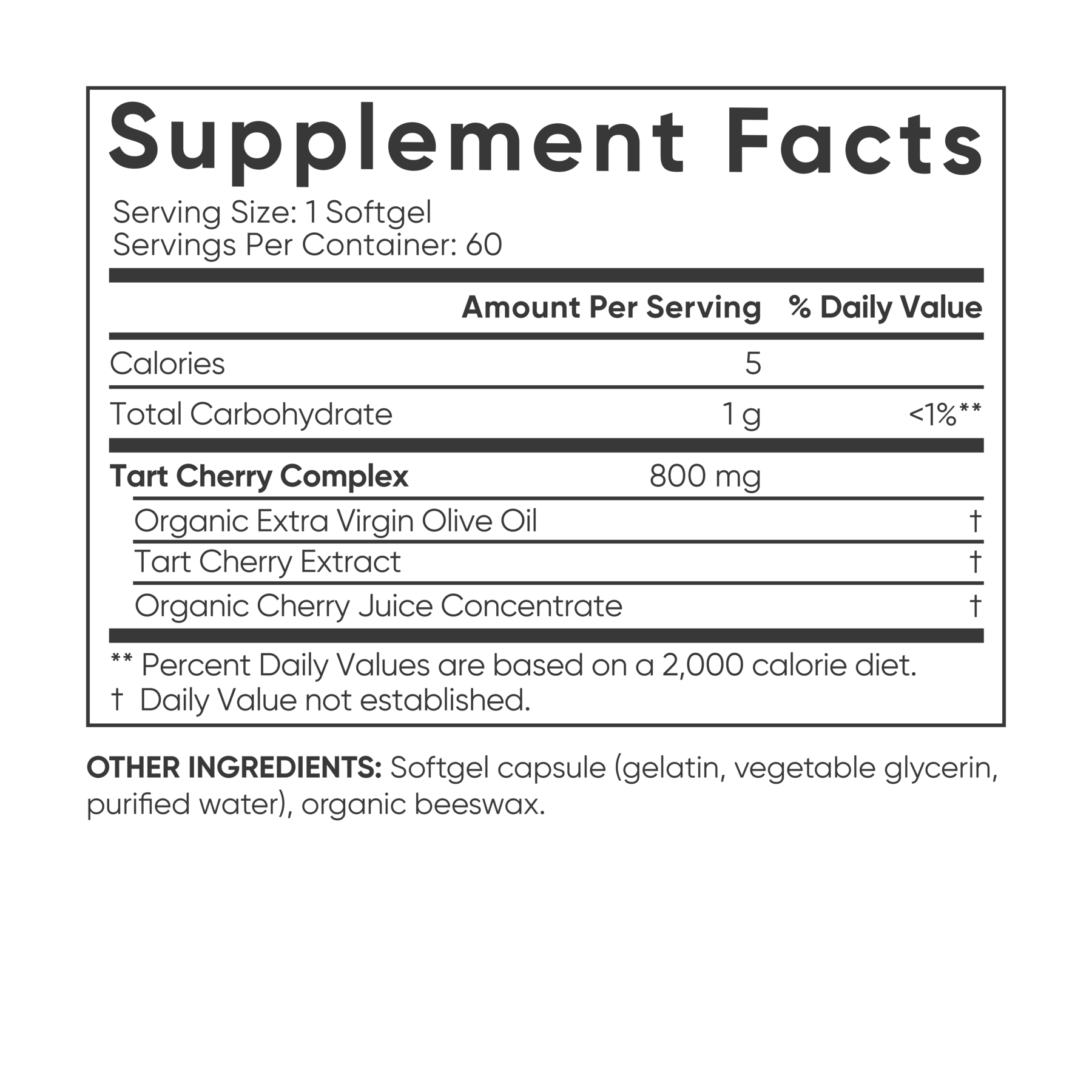 Sports Research - Concentré de cerise acidulée - 800 mg, 60 gélules