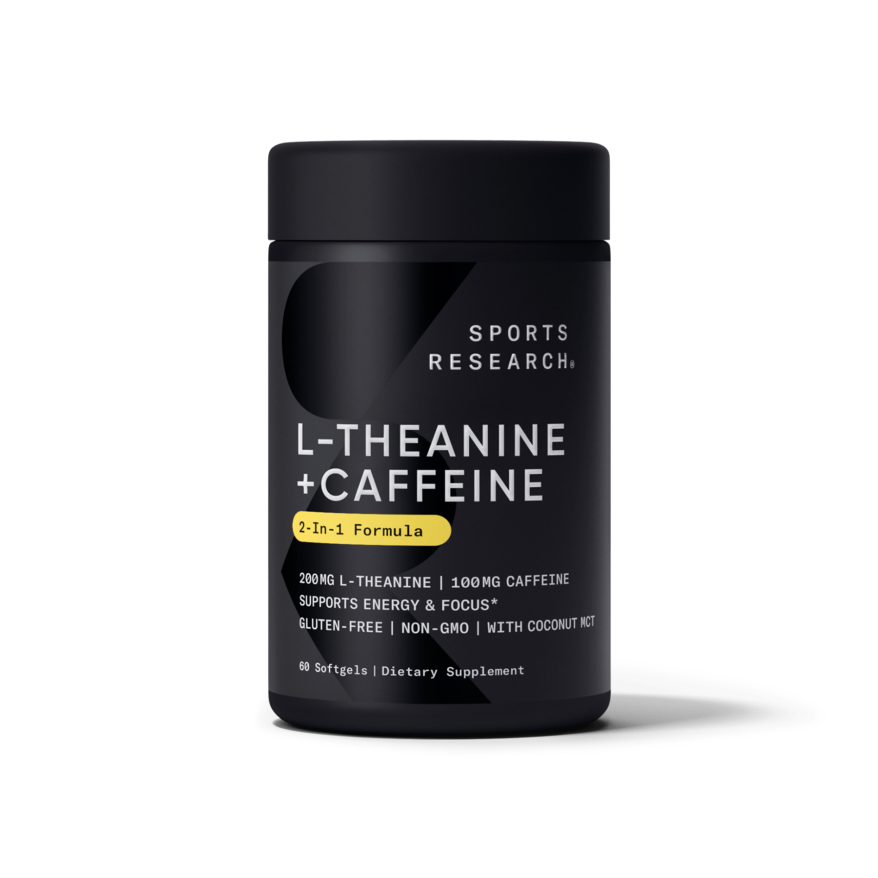 Sports Research - L-théanine + caféine - 60 gélules