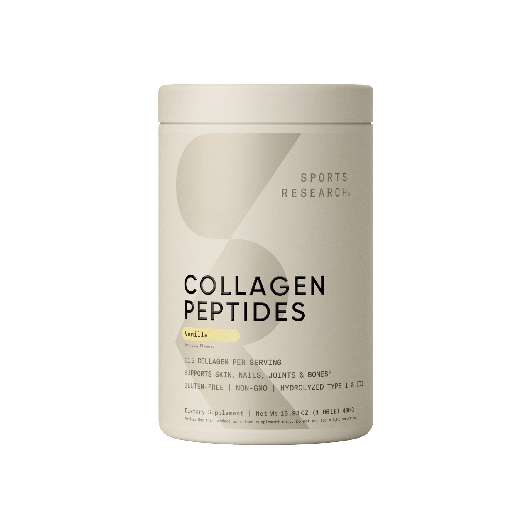 Sports Research - Peptides de collagène - Chocolat noir / 22oz