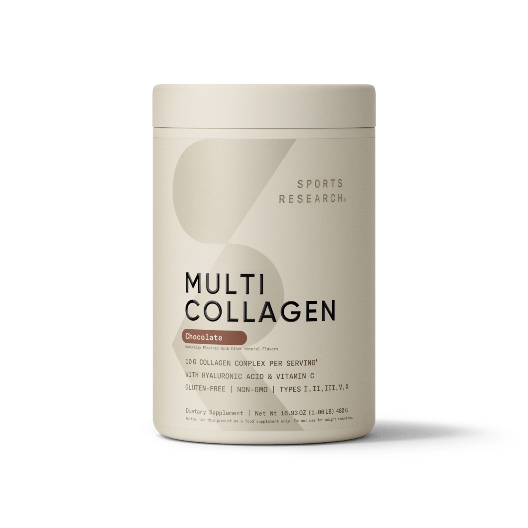 Sports Research - Poudre multi-collagène, chocolat/ 16,93 oz